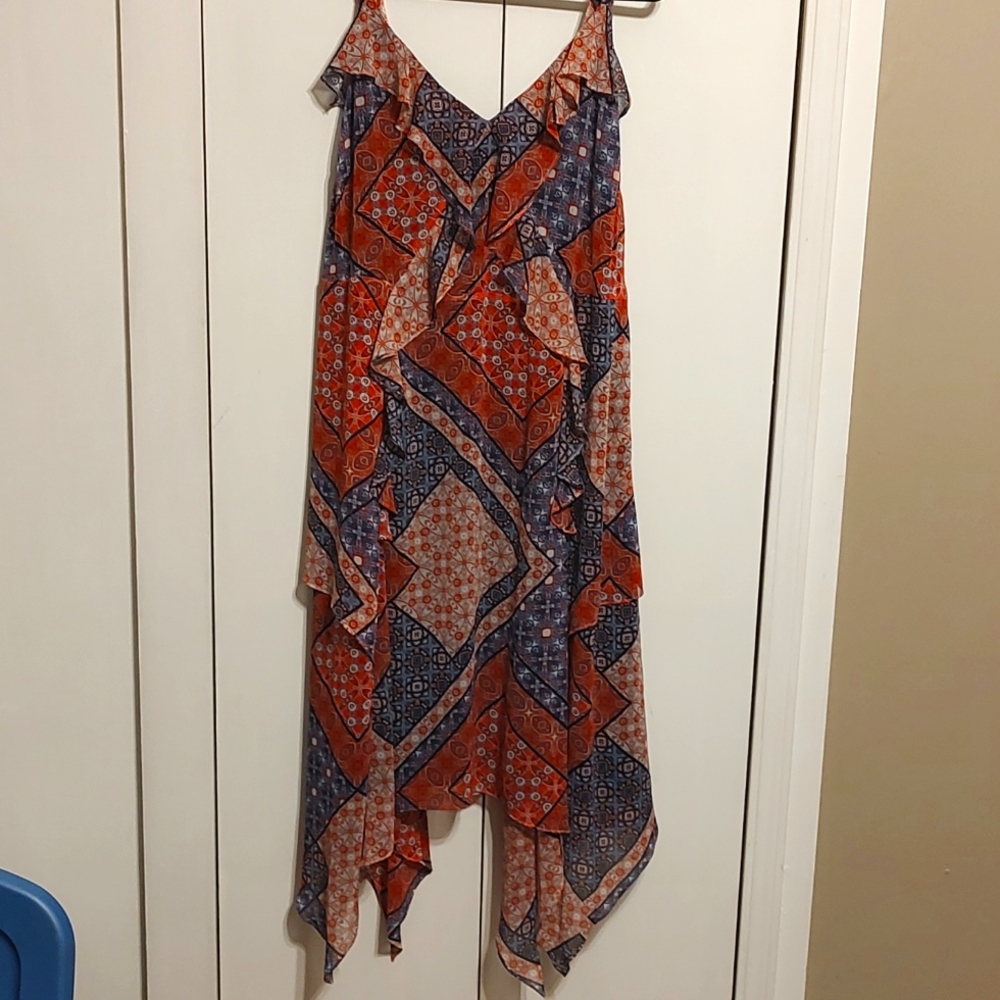 Ruffled midi dress